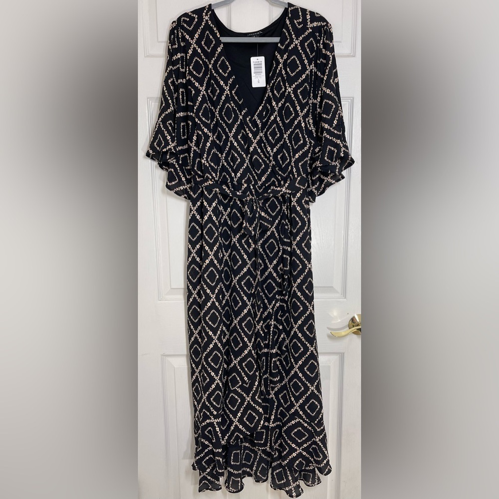 NWT TORRID Maxi Floral Print Georgette Surplice Hi-Low Dress Size 4X